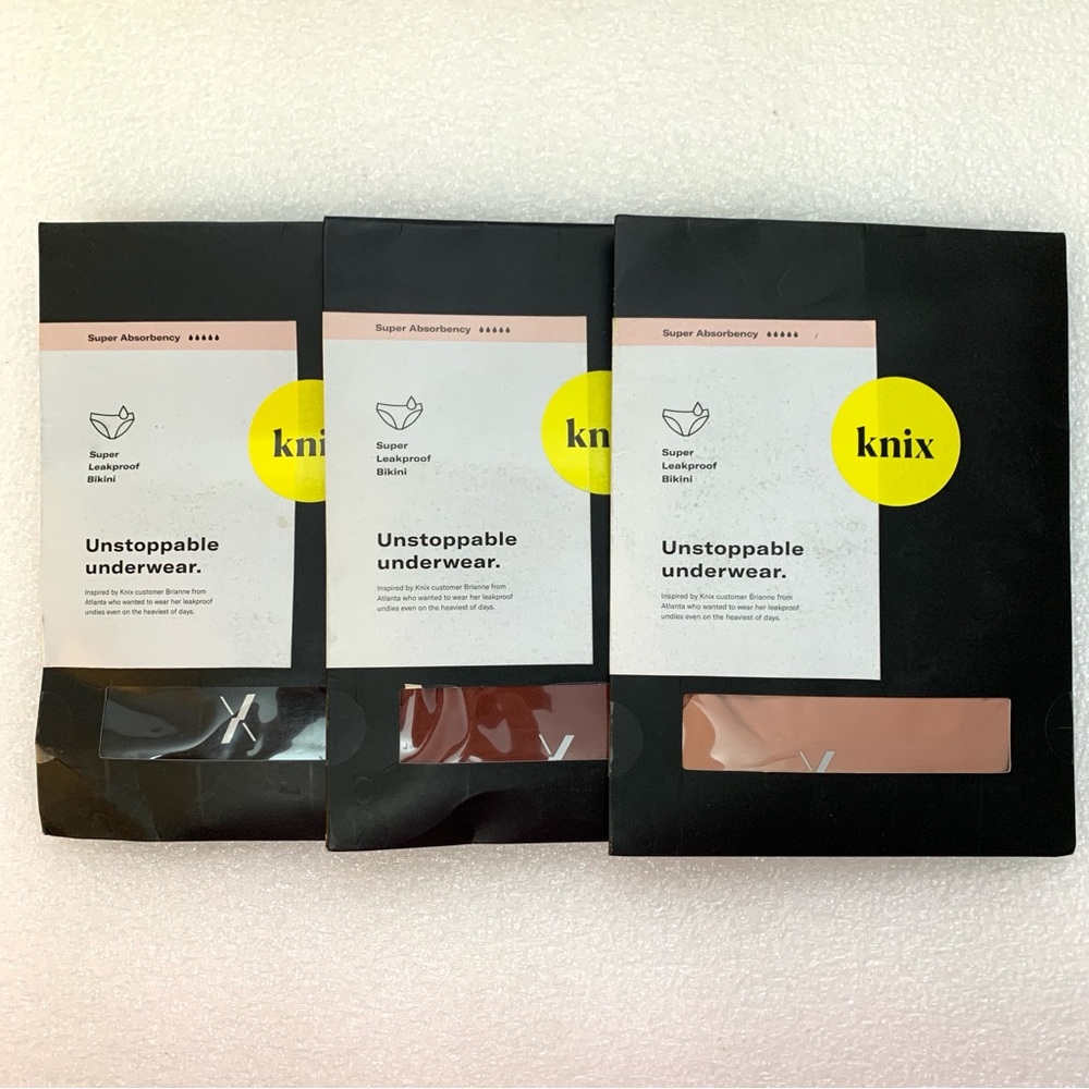 Knix Super Leakproof Bikini Panties - 3Pk Size S